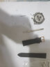 维途薄型柔软真皮表带男女手表带 牛皮平纹适用于CK罗西尼阿玛尼DW 黑色-玫瑰金扣 20MM 实拍图