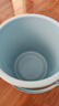 塑料水桶手提加厚洗衣桶家用多功能储水桶圆形桶宿舍洗衣桶装水桶 特大号北欧蓝 实拍图