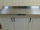 艾维曼简易餐边柜橱柜租房用不锈钢厨柜柜子灶台柜家用厨房餐边柜定制 定制其他尺寸 白色门 实拍图