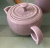 珐宝（staub）新中式茶具茶壶茶杯陶瓷家用办公泡茶壶喝茶杯功夫茶 家庭装茶壶130ml 藕荷色 1件 实拍图