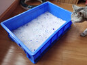 映季周转箱养鱼养龟箱子物料元件盒物流箱五金零件整理储物盒塑料收纳 蓝色3号520*350*150mm 实拍图