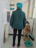 俞兆林（YUZHAOLIN）妈妈装冬装中老年女装奶奶棉服外套加绒加厚棉袄中老年人棉衣上衣 绿色 XL （建议85-105斤） 实拍图