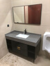 依倩卫浴 轻奢浴室柜组合简约现代落地式大理石洗手台洗脸盆池柜卫生间 100CM落地普通镜柜（二空二抽） 实拍图