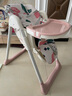 婧麒宝宝餐椅婴儿家用吃饭多功能升降折叠便携式儿童餐桌椅学座椅 标准-涂鸦云粉 PU坐垫+调节+躺坐 实拍图
