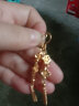 千影黄色金耳环女款流苏长款耳坠子花朵大耳吊新娘结婚首饰仿真金饰品 0.1 标签价1158 实拍图
