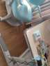 京东京造 儿童学习桌椅 实木学习桌 儿童书桌椅套装 学生书桌 写字桌 可升降带书架 1.12米 蓝 实拍图