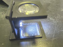 冰禹 BYA-378 折叠式桌面放大镜 实验室10倍照布镜 带LED灯（金属款） 实拍图