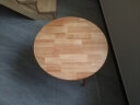 家逸实木小圆桌北欧简约现代阳台茶几创意茶桌小户型家用圆形咖啡桌 实拍图