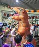DYNTODDLER霸王龙充气服圣诞恐龙服饰派对cosplay卡通人偶搞笑面具服装道具 本色成人款霸王龙充气服 实拍图