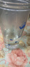 Glasslock 韩国进口玻璃水杯加厚可爱卡通情侣杯随手杯可爱透明茶杯 小蓝鲸带刻度450ml 实拍图