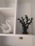 睿诺现代家居装饰品摆件创意陶瓷工艺品客厅酒柜电视柜摆设三口鹿礼物 发财树（黑白一对） 实拍图