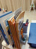 慢作 特大号书立书架可伸缩金属书立架学生用书夹书档书本隔板桌面收纳神器可折叠书立铁书架 【超厚】超大号-香芋紫 实拍图
