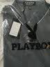 花花公子（PLAYBOY）短袖T恤男夏季POLO打底衫男士商务休闲翻领潮流半袖男装 烟灰 3XL 实拍图