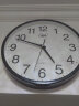 康巴丝（Compas）挂钟时尚卧室客厅办公时钟日历挂表简约创意石英钟表 2941黑白直径30cm 实拍图