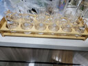 青苹果（QINGPINGGUO） 白酒杯分酒器套装家用玻璃酒杯一口杯酒盅中式酒具带刻度二两杯 分酒器x12+高脚杯x12+壶架 实拍图