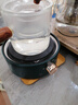 正扬电陶炉煮茶壶套装家用玻璃煮茶器侧把泡茶壶耐高温小型茶炉烧水壶 电热炉（青黛）+直觉壶 实拍图