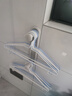 ecoco意可可衣架收纳神器免打孔折叠伸缩晾衣架壁挂双层阳台挂架衣架置物架 【雅致灰】1个装 实拍图