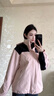 西域骆驼 VANCAMEL冲锋衣款式女男三合一可拆卸短外套防风保暖加厚登山服情侣滑雪服 23658嫩粉-女【三合一可拆内胆】 S 实拍图