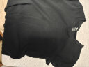 七匹狼短袖T恤男士95%棉高品质纯色背心舒适打底衫运动汗衫半袖内衣 圆领黑色单条装-纯棉吸汗透气 L(170/95 推荐体重110-130斤) 实拍图