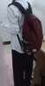 Forever cultivate中性男女双肩包女韩版潮学院风学生书包男背包大容量休闲旅行包 735酒红色（大号） 实拍图