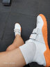 劳拉之星0068深蹲鞋硬拉鞋健身室内健身综合训练鞋男女举重赤足透气防滑 白橘【建议拍大一码】 43 实拍图