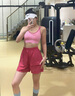 桑若聚拢运动内衣女防震跑步训练健身服美背一体式背心瑜伽服上衣文胸 芭比粉【升级透气杯】 M 推荐尺码 70D/75ABC 实拍图