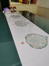 quatrefoil 双面亚麻纹桌垫防水防油免洗皮革桌布大鼠标垫40*80cm 深灰 实拍图
