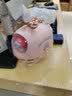 园洲绿加湿器净化器迷你可爱办公室桌面生日礼物女生礼品实用伴手礼送女友男友老婆闺蜜实用礼物 【充电款】蜜桃粉色直升机夜灯 实拍图