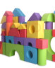 大志象泡沫软积木玩具EVA海绵软体大型婴儿童宝宝幼儿园生日礼物1-3-6岁 50粒小号款(3.5CM厚) 实拍图