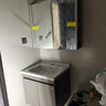 顾家家居（KUKA）浴室柜组合陶瓷一体盆智能镜柜卫生间洗脸手盆柜组合洗漱台 咖灰色|智能美妆镜柜60cm 实拍图