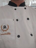 ICE KAWAYI厨师工作服短袖餐厅饭店厨房夏季厨师服薄款透气网厨衣长袖秋冬装 白色绣厨网服-短袖 L 实拍图