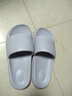 惠夫人拖鞋男室内夏季防滑软底洗澡家用情侣平跟女士家居家浴室凉拖鞋 【简约/轻】浅灰 42-43 （适合41-42码穿） 实拍图