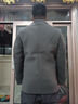 罗蒙羊毛呢西服男士秋冬商务休闲西装厚款大衣外套男装85XF灰色3XL 实拍图