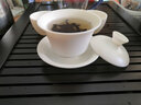 汉隶羊脂玉三才盖碗单个不烫手防烫德化白瓷茶杯功夫茶具陶瓷茶碗高档 [小满]-[纯白款]-羊脂玉瓷-135ml 实拍图