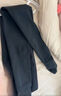 独束大码女装双色高密针织打底裤冬装修身显瘦外穿高腰高弹力裤子 黑色 M (尺码：1) (尺码：1) 实拍图
