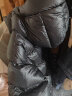 高梵黑金鹅绒服先锋2.0五格短款女士羽绒服收腰官方高端厚外套冬装 黑色 M 晒单实拍图