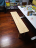弘帆纯实木长条凳家用换鞋凳餐厅长凳子简约床尾凳全实木板凳 0.8米原木色【木蜡油工艺】 实拍图