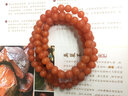 语唐保山南红手串手链红玛瑙本命年108颗项链佛珠满色柿子红多圈 【精品级 一物一证】6mm 实拍图