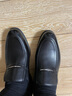 金利来（Goldlion）男鞋2026新款商务正装鞋套脚皮鞋男真皮软皮软底休闲鞋一脚蹬 黑色53372022101A 41 实拍图
