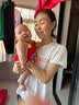 优奇婴儿包屁衣夏季薄款龙年宝宝三角哈衣夏天红色喜庆衣服夏装连体衣 实拍图