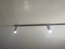 led轨道灯射灯服装店商超展厅射灯家用电视背景墙明装二线导轨灯 白壳20W白光6000K【单只装】 实拍图