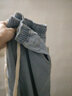 百鹊亭（BAIQUETING）裤子夏季男直筒宽松阔腿老爹裤潮牌ins港风九分坠感牛仔裤 浅蓝色【松紧腰】 M 实拍图