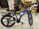 凤凰自行车成年人男女变速自行车青少年单车越野公路车学生山地自行车 铝架/蓝图变速/正新轮胎/六刀蓝 30速24寸【适合145-170cm】 实拍图
