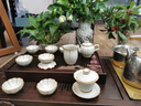琅庭琊坊 汝窑功夫茶具套装家用高档办公室茶壶盖碗中式茶杯泡茶壶整套 汝窑大套组【国色天香-大】月白款-送六君子 实拍图