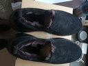 可牧丽羊澳洲皮毛一体保暖男鞋冬季一脚蹬东北大棉鞋男短靴加厚防滑雪地靴 黑色 43 建议选大一码 实拍图