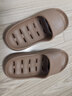 merdor卫生间拖鞋男夏季浴室家用洗澡防滑漏水速干情侣凉拖鞋女室内厚底 浅咖色(加厚鞋底) 43-44 实拍图