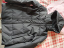 雅鹿鹅绒羽绒服男短款连帽可拆卸保暖外套冬装新款男士加厚大鹅防寒服 黑色 2XL (185) (适合150斤-165斤) 实拍图