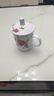 芷尧景德镇陶瓷杯子带盖家用茶杯套装酒店宾馆会议杯办公水杯定制10只 【水点桃花】【单个】优等品 实拍图