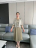 KMZOE中式女装中国风妈妈夏装新款连衣裙套装中老年母亲节夏季冰丝外套 绿色套装 2XL （建议105-120斤）礼盒包装 晒单实拍图