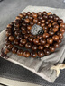 妍韵珠宝半沉水级黄花梨手串正品虎斑纹文玩佛珠把件男女款手链10MM重56克 实拍图